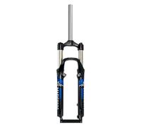 Horquilla De Suspensión para Bicicleta De Montaña 26 Pulgadas Horquilla MTB Recorrido 100mm Freno Disco Freno V Horquilla con Muelle 1-1/8" Tubo Recto 28,6mm QR 9mm Bloqueo Manual(Blauw)
