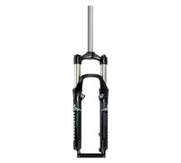 Horquilla De Suspensión para Bicicleta De Montaña 26 Pulgadas Horquilla MTB Recorrido 100mm Freno Disco Freno V Horquilla con Muelle 1-1/8" Tubo Recto 28,6mm QR 9mm Bloqueo Manual(Gray)