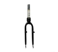 Horquilla delantera de bicicleta plegable ligera de 20 pulgadas, amortiguador de 28 6 mm para soporte de freno C V (freno V azul)