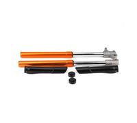 Horquilla delantera invertida for motocicleta con amortiguación y cubierta protectora, apta for motores de 2 tiempos de 47 cc y 49 cc.(Orange)