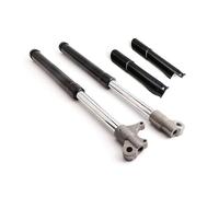 Horquilla delantera invertida for motocicleta con amortiguación y cubierta protectora, apta for motores de 2 tiempos de 47 cc y 49 cc.(Black)