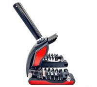 Horquilla delantera mejorada roja con resorte hidráulico para Xiaomi M365 1s Pro scooter eléctrico, mejor absorción de impactos y estabilidad, repuesto de metal, fácil instalación (nuevo rojo)