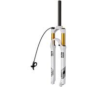 Horquilla Delantera MTB 26/27,5/29 Pulgadas con Ajuste Amortiguación Horquilla Neumática Aleación Aluminio Ligera 9MM Freno Disco Liberación Rápida Recorrido 120MM D,29