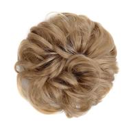 Horquilla Donut Hair Bun Scrunchie for mujeres y niñas, moño sintético de onda rizada con banda de goma, extensiones de cabello de moño desordenado Para sujetar y decorar el cabello(4)