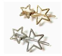Horquilla En Forma De Estrella De 8 Piezas, Combinación De Colores Huecos Con Degradado, Liviana, Estable Y No Fácil De Deslizar, Adecuada Para Mujeres Y Niñas.