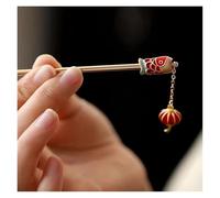 Horquilla en U 2 horquillas for el pelo de estilo antiguo y elegantes con forma koi que llevan linternas, pasos la suerte