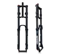 Horquilla for Bicicleta Con Suspensión Neumática 26/27.5/29" Recta Doble Hombro Horquilla 1-1/8" Viajar 180mm Horquillas Bicicleta Con Amortiguación Bloqueo Manual 9*100mm QR(Schwarz,27.5")