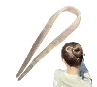 Horquilla francesa en forma de U, Palillos para el cabello en forma de U - Palillos para peinar horquillas con pinza para el cabello | Clips largos clásicos de 2 puntas para peinar el cabello para muj