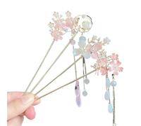 Horquilla, horquilla de flor con borlas, tocado femenino, horquilla, accesorios de balanceo de paso (N0.28)