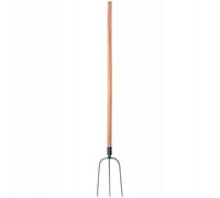 Horquilla KADAX de acero, tenedor con mango de madera, tenedor de jardín, 3...