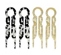 Horquilla Lialys Prestige 2025, Horquillas versátiles con ondas en forma de U para mujer, Elegancia natural para todo tipo de cabello (F)