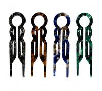 Horquilla Lialys Prestige 2025, Horquillas versátiles con ondas en forma de U para mujer, Elegancia natural para todo tipo de cabello (C)