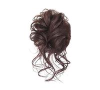 Horquilla Moño de cola de caballo moño brasileño cabello humano rizado ondulado extensiones de moño desordenado piezas de cabello for mujeres moño desordenado pieza de cabello Para sujetar y decorar e