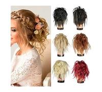 Horquilla Moño de pelo rizado sintético for mujer Para sujetar y decorar el cabello(613)