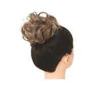 Horquilla Moño de pelo sintético desordenado for mujer, banda for el pelo falso, cola de postizo elástica trenzada, envoltura sintética, cola de caballo rizada Para sujetar y decorar el cabello(12-24-