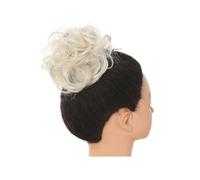 Horquilla Moño de pelo sintético desordenado for mujer, banda for el pelo falso, cola de postizo elástica trenzada, envoltura sintética, cola de caballo rizada Para sujetar y decorar el cabello(86H613