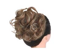 Horquilla Moño de pelo sintético desordenado for mujer, banda for el pelo falso, cola de postizo elástica trenzada, envoltura sintética, cola de caballo rizada Para sujetar y decorar el cabello(12H24)
