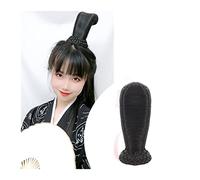 Horquilla Moño elegante tocado Retro peluca sintética china antigua Hanfu tocado pelo antiguo chino mujeres Cosplay pelucas Accesorios Para sujetar y decorar el cabello(VM40)