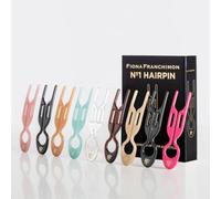 Horquilla n.º 1 | Gran colección | Fiona Franchimon- Crea cualquier peinado en 30 segundos, recogidos y volumen - Para todo tipo de cabello fino, grueso, largo. Sujeta todo el día, sin torceduras