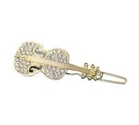 Horquilla para el pelo con diamantes de imitación para decoración de violín para niños, para oficina y uso doméstico