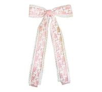 Horquilla para el pelo con lazo y lazo de color dulce para niñas, para tomar fotos, pícnics de primavera para mujer, delgada, para peinar, forma de lazo para niña