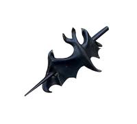 Horquilla para el pelo con nudo de murciélago, estilo gótico, francés, para Halloween, estilo retro, antideslizante, a la moda, misteriosa, elegante, viajes, fotografía