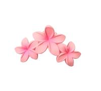 Horquilla para el pelo de 11 cm, color caramelo, 3 flores, color dulce, grande, degradado, para el pelo, accesorio para el pelo para mujeres y niñas (rosa)