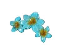 Horquilla para el pelo de 11 cm, color caramelo, 3 flores, color dulce, grande, degradado, para el pelo, accesorio para el pelo para mujeres y niñas (T-azul)