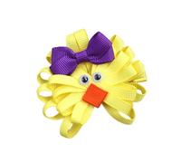 Horquilla para el pelo de conejos de Pascua/pollo de tela accesorios para el cabello de tela para festivales eventos temáticos escolares horquilla para niños