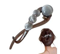 Horquilla Para El Pelo De Estilo Moño Francés | Clip de con, Perlas y Antideslizante | Horquillas para Mujeres y Niñas Accesorio de Estilismo | Para Mujeres Abuelas Esposas Hijas Novias