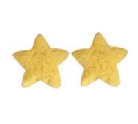 Horquilla para el pelo de estrella peluda con diseño de estrella amarilla para niños, accesorios para mujeres y niñas