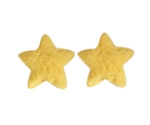 Horquilla para el pelo de estrella peluda con diseño de estrella amarilla para niños, accesorios para mujeres y niñas