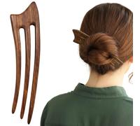 Horquilla para el pelo de sándalo, palillo de madera natural con aromas sutiles, horquilla china hecha a mano para mujer verde, tenedor