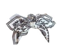 Horquilla para el pelo de tela, elegante, diseño de anacardo, con forma de corazón, adorno colorido para bodas para niñas