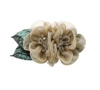 Horquilla para el pelo de tul, elegante pasador para el pelo, estilo de flores, para mujeres finas, para cabello fino
