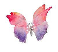 Horquilla para el pelo en forma de mariposa temblorosa con perlas, accesorios para fotos, joyería para el cabello, tocado vintage para mujer