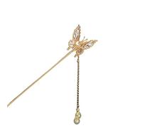 Horquilla para el pelo en forma de mariposa temblorosa con perlas y borlas, accesorios para fotos, joyería para el cabello, tocado de perlas de hada de ninfa