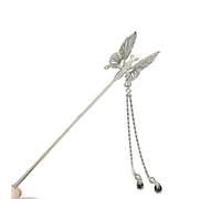 Horquilla para el pelo en forma de mariposa temblorosa con perlas y borlas, accesorios para fotos, joyería para el cabello, tocado de perlas de hada de ninfa