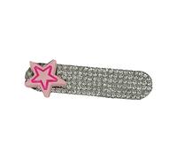 Horquilla para el pelo para niñas con diamantes de imitación Y2K, accesorios para tocado con corazón y estrella brillante, clip de pico de pato