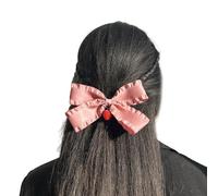 Horquilla plana de hada con pinzas para el pelo, tocado de balletcore de fresa, accesorios elegantes con lazo