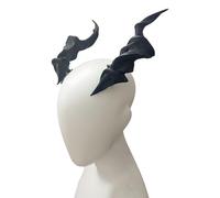 Horquilla plana para el pelo, diseño de cuernos de anime, para Halloween, para Halloween, con pinza para el pelo, elegante, accesorio para fotos