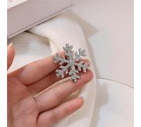 Horquilla plateada para el pelo con perlas brillantes y copos de nieve de metal, accesorios para el cabello