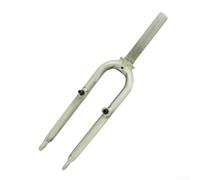 Horquilla plegable de aluminio compatible con bicicleta de 20 pulgadas con freno en V, horquilla dura sin acolchado de 74 mm estilo abierto