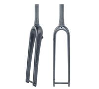 Horquilla Rígida for Bicicleta De Grava 700C 28,6 Mm 1-1/8" Tubo Recto/cónico Sin Rosca Horquilla Rígida Fibra De Carbono 100 % Freno De Disco Horquilla Delantera Eje Pasante 12 X 100 Mm(Glossy black,