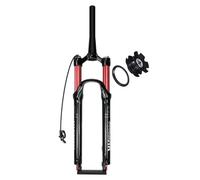 Horquilla Suspensión for Bicicleta Montaña 26/27.5/29 Pulgadas Recto/ Cónicode 1-1/8" Recorrido De 120 Mm Manual/Remoto Horquillas De Bicicleta Doble Hombro QR Freno De Disco Rebote Ajustable(Tapered-
