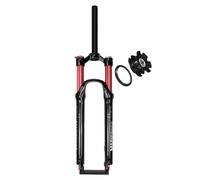 Horquilla Suspensión for Bicicleta Montaña 26/27.5/29 Pulgadas Recto/ Cónicode 1-1/8" Recorrido De 120 Mm Manual/Remoto Horquillas De Bicicleta Doble Hombro QR Freno De Disco Rebote Ajustable(Straight