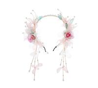 Horquillas chinas, Accesorios for el cabello Diademas for cabello corto Estilo antiguo Tocado Hanfu, Rosa