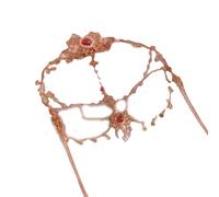 Horquillas chinas, Adorno for la frente con borlas y decoración facial de estilo antiguo Tocado de estilo étnico Hanfu