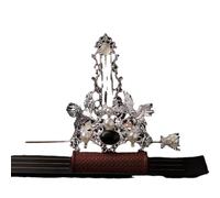 Horquillas chinas, Corona de pelo con lazo, estilo antiguo, Hanfu, versátil, for disfraz antiguo, accesorios for el cabello
