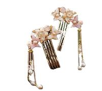 Horquillas chinas, Horquilla Hanfu con borlas decorativas, peineta de mariposa, accesorios con borlas